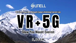 Camera mạng toàn cảnh sunell 8K xem Everest Live