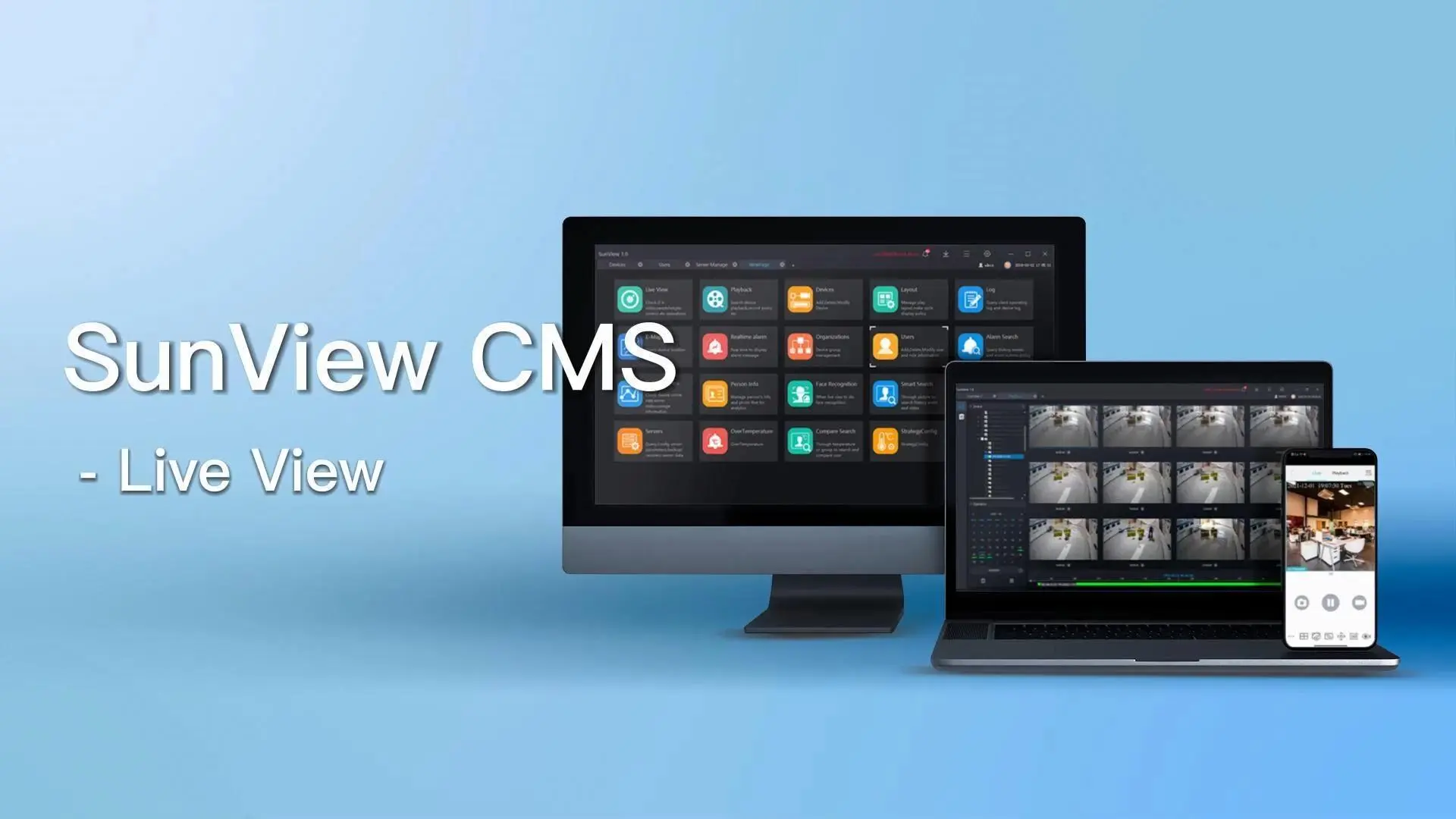 Giới thiệu sunell Sunview CMS - Live View