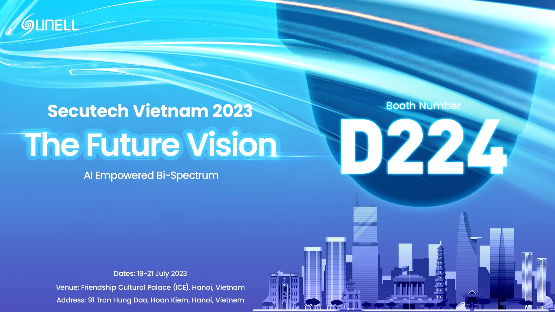 Sunell sẽ giới thiệu các sản phẩm mới tại triển lãm secutech Việt Nam 2023